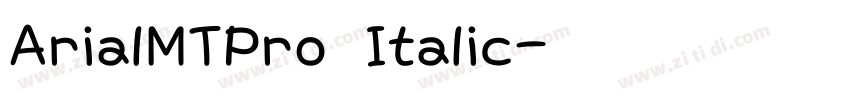 ArialMTPro Italic字体转换